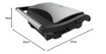 Cecotec Rock’nGrill Dark 1000 електрически грил – 1000 W, каменно покритие, плаваща плоча