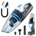 Anktel PowerClean 2400 безжична ръчна прахосмукачка – мокро и сухо почистване, LED осветление, HEPA филтър