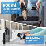 Anktel PowerClean 2400 безжична ръчна прахосмукачка – мокро и сухо почистване, LED осветление, HEPA филтър