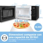 Микровълнова печка Comfee 20L CM-E202CC(BK) Черна