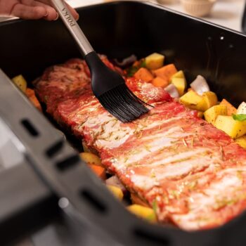 Cecotec CecoFry Advance Double Фритюрник с горещ въздух - Еър фраер A01_EU01_100149 – 9 л (2×4.5 л), 2850 W, двоен кош, инокс