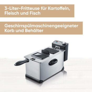 Severin FR 2431 Фритюрник 3L 2000W Неръждаема Стомана