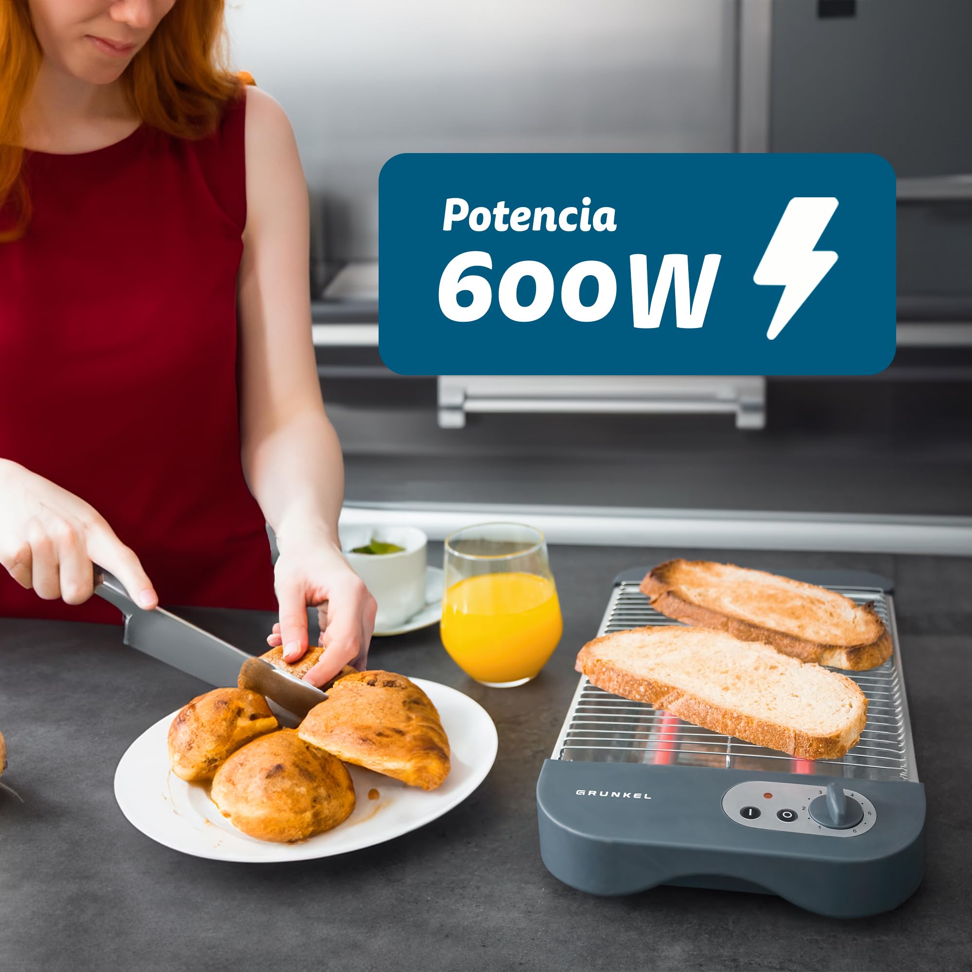 B079CG1NYL_03 Grunkel TSP-G2 Грил тостер 600W