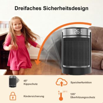 YASHE PTC-907B Вентилаторна Печка 1500W