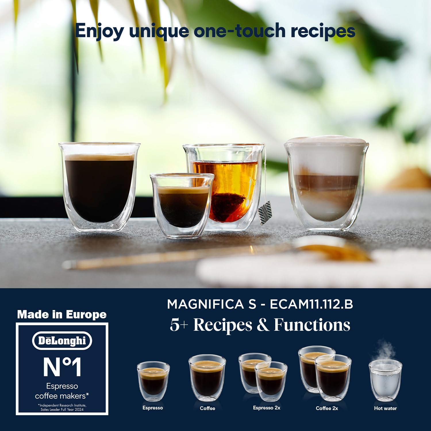 B0BWSFGQ49_07 DeLonghi Magnifica S ECAM11.112.B Автоматична кафемашина