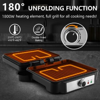 YASHE SW-3018 Електрически грил и сандвич преса 1800W