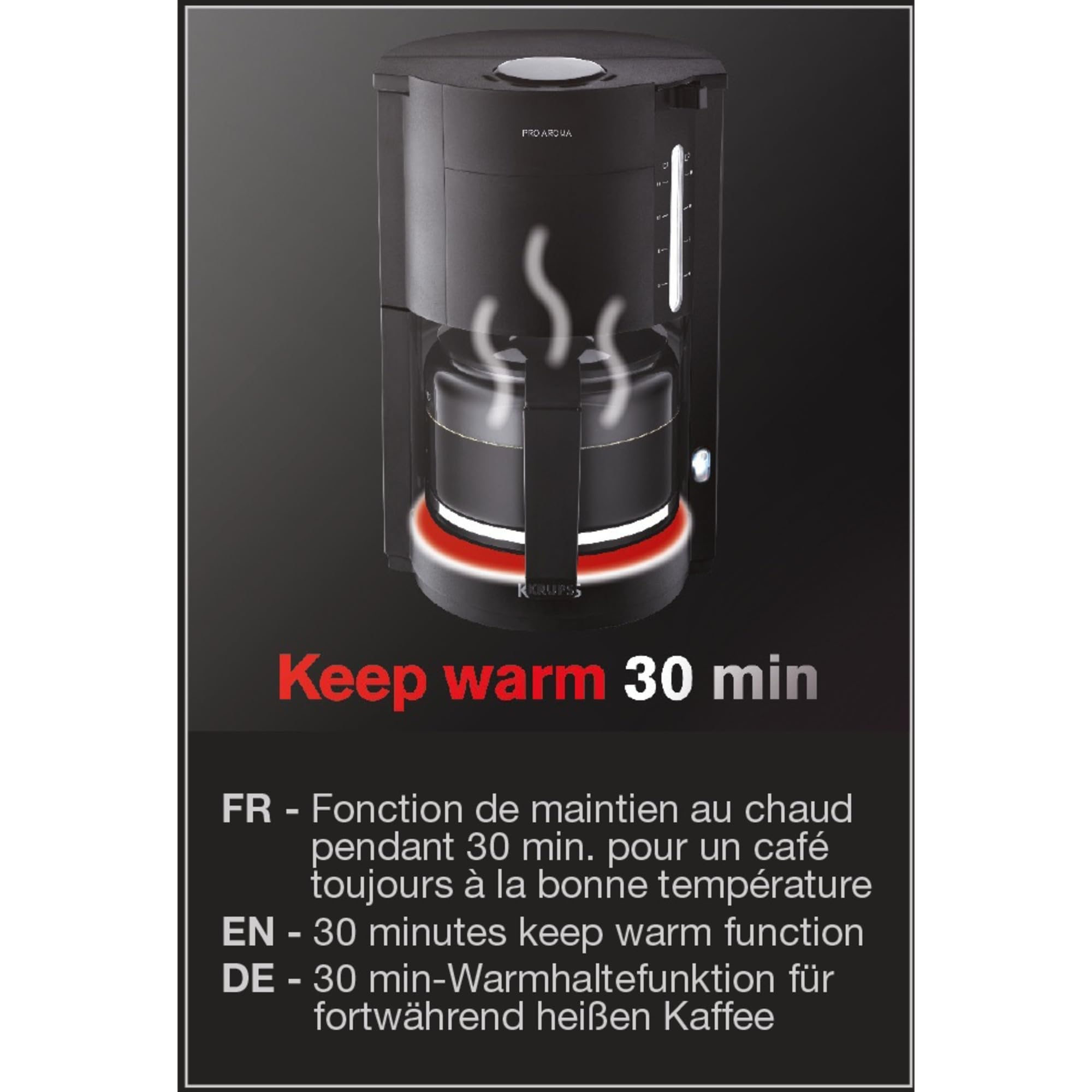 B00KCL8ZZO_07 KRUPS ProAroma F30908 Шварц кафемашина 1050 W