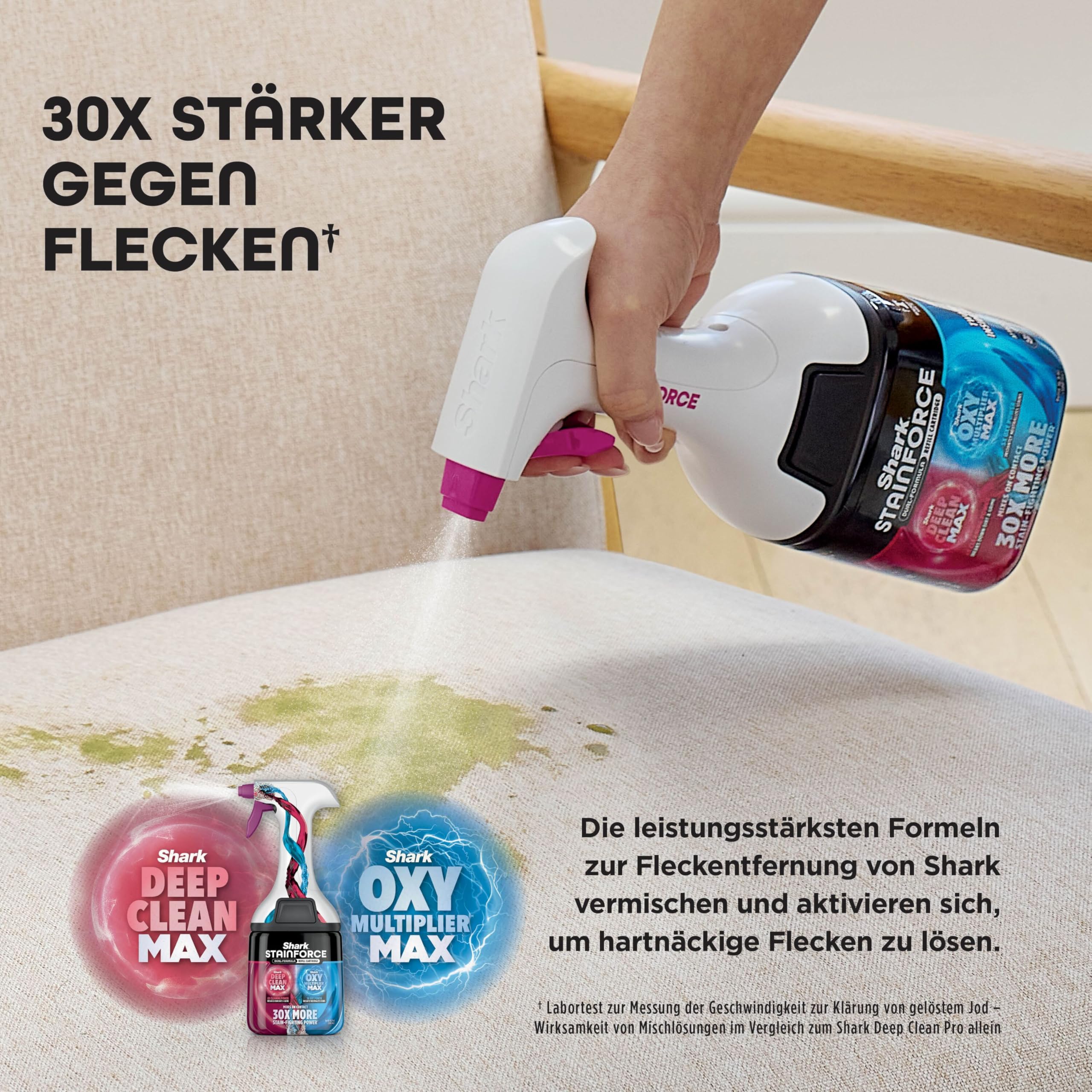 B0FN48QFLH_03 Shark StainForce HX100EUCP Безжична прахосмукачка за петна и тапицерии