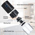 Busdeals Електрическа кафемелачка с USB зареждане