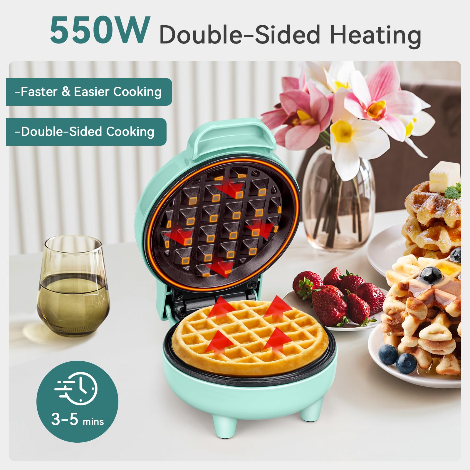 B0CN9PD4BJ_02 SNAILAR Мини гофретник за белгийски гофрети 550W