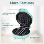 SNAILAR Мини гофретник за белгийски гофрети 550W