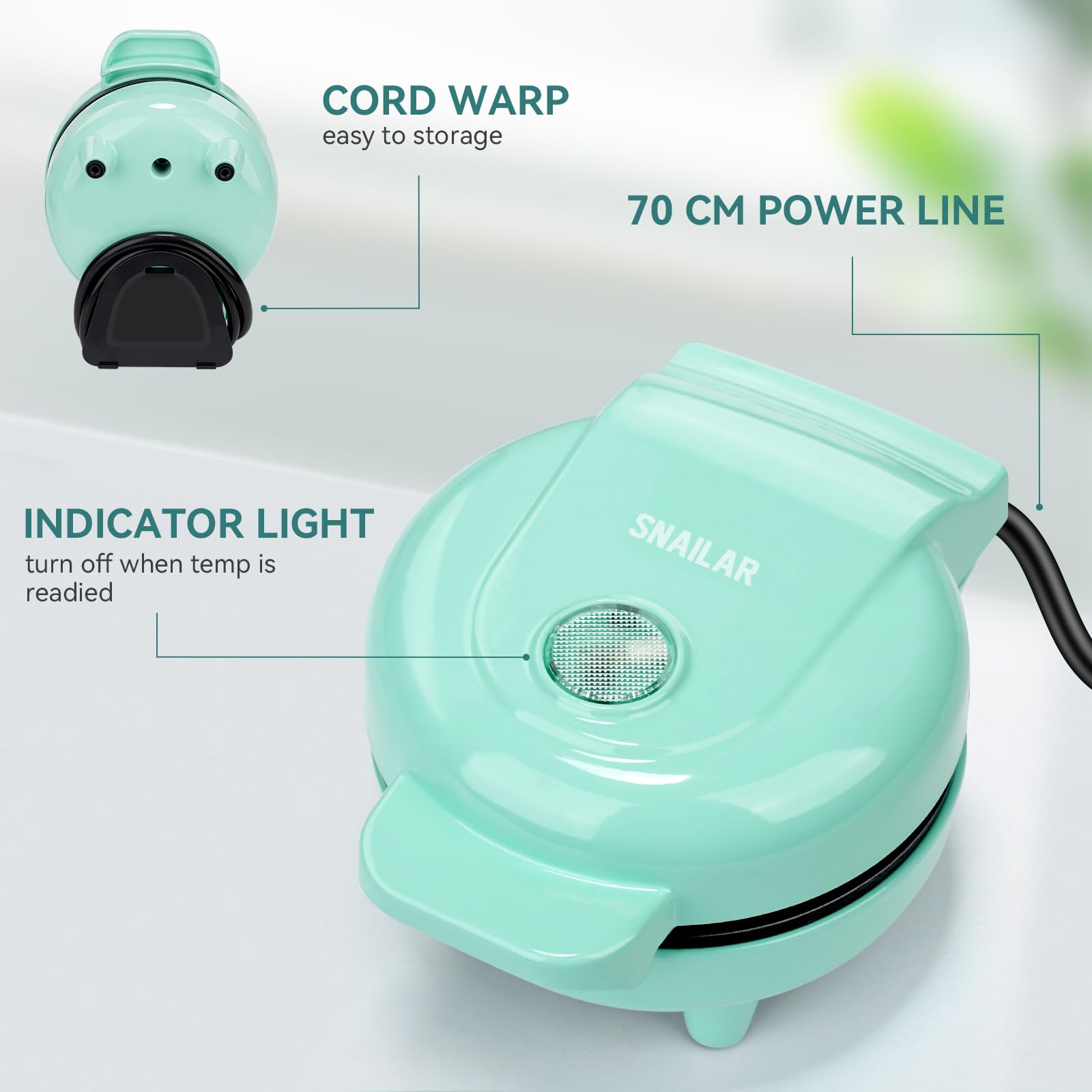 B0CN9PD4BJ_06 SNAILAR Мини гофретник за белгийски гофрети 550W