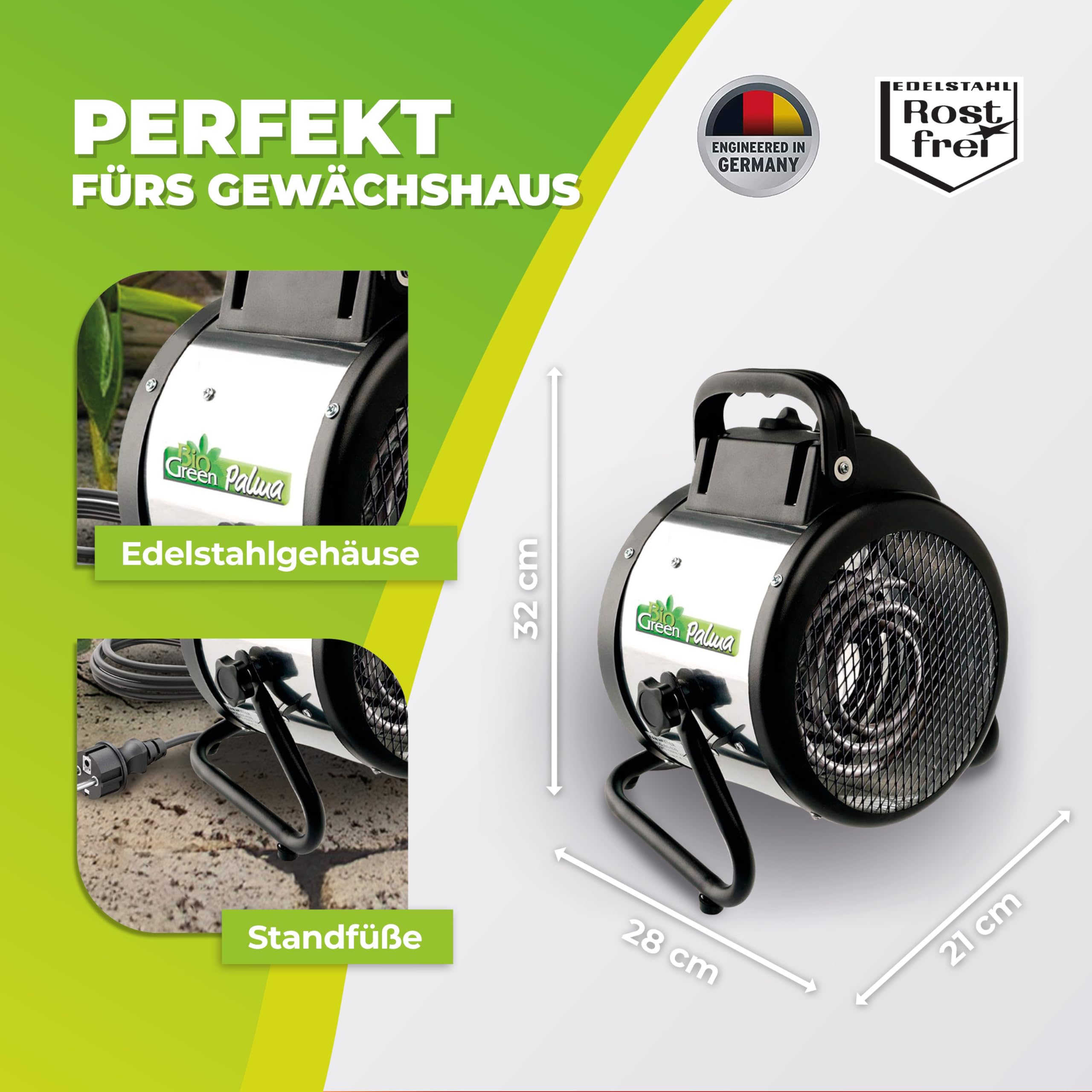Вентилаторна печка за оранжерия Bio Green Palma Basic Вентилаторна печка за оранжерия Bio Green Palma Basic