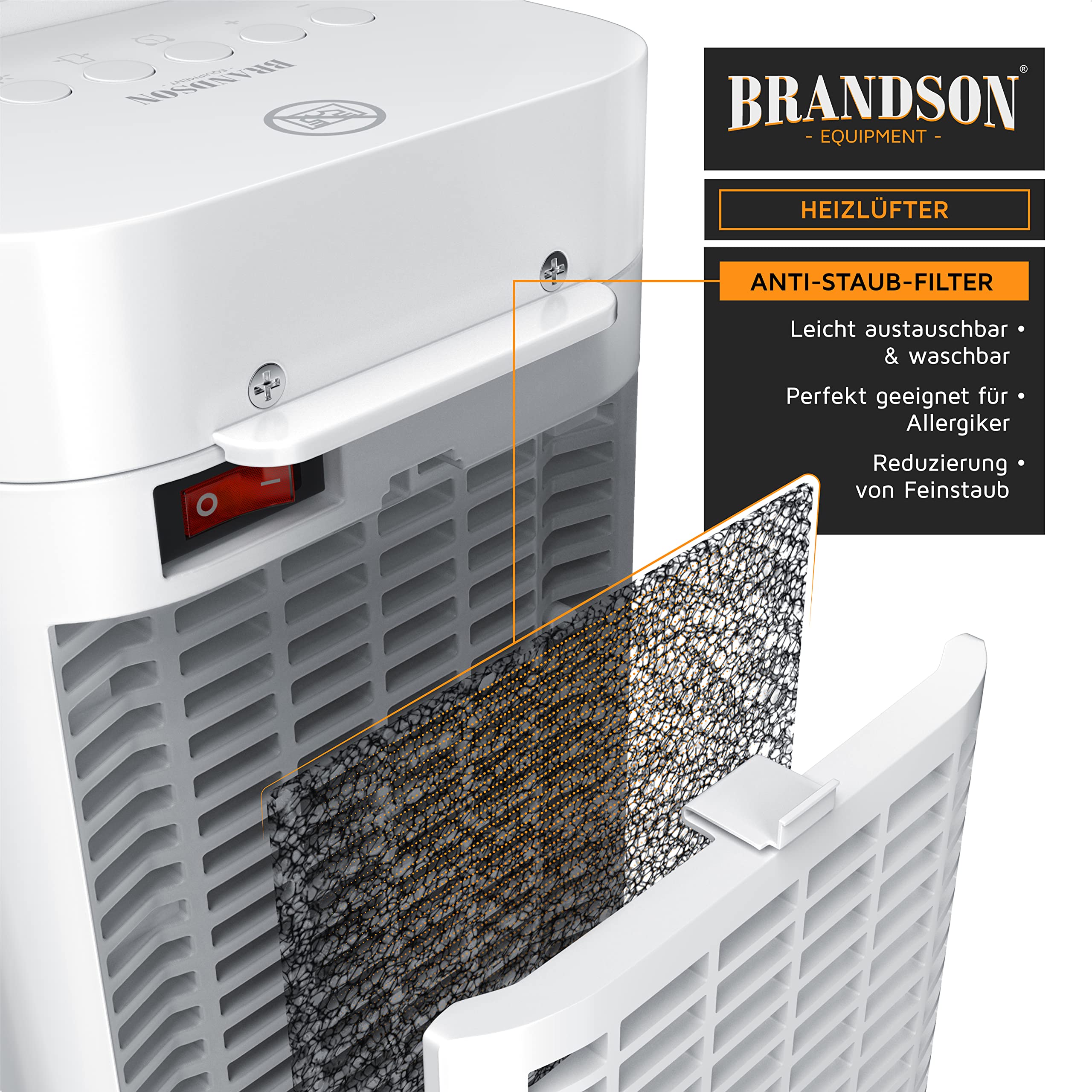 Керамична вентилаторна печка Brandson 303124 Керамична вентилаторна печка Brandson 303124