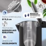 Stillstern Електрическа кана с регулиране на температурата 1,7 л