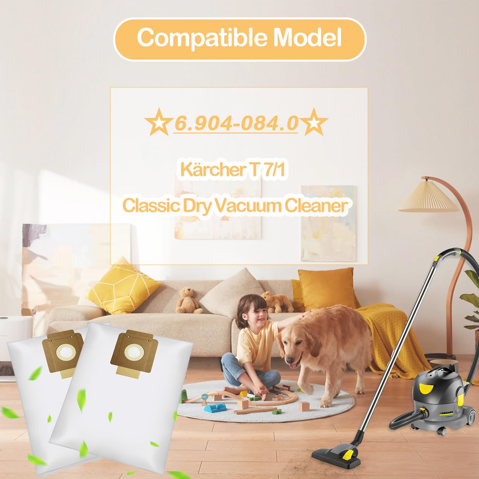 Торбички за прахосмукачка Tomkity Karcher T7 Торбички за прахосмукачка Tomkity Karcher T7