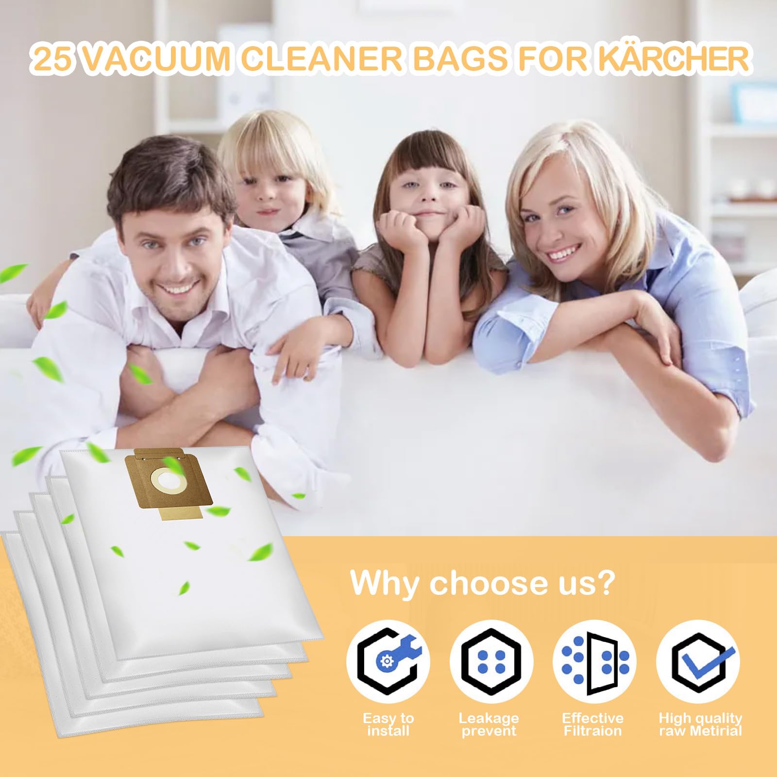 Торбички за прахосмукачка Tomkity Karcher T7 Торбички за прахосмукачка Tomkity Karcher T7