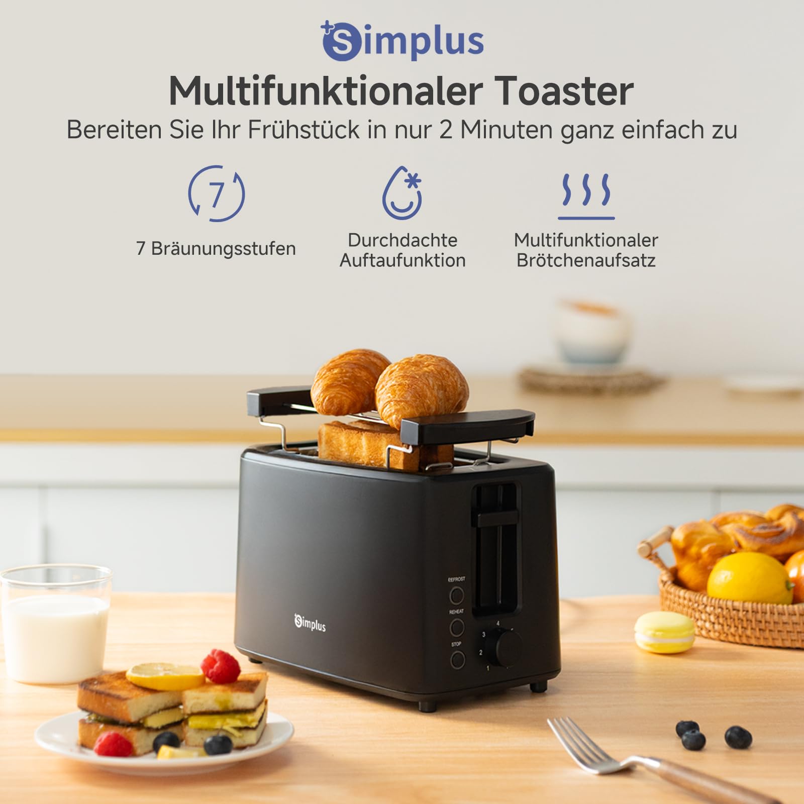 Тостер SIMPLUS DSLU007BK01 Тостер SIMPLUS DSLU007BK01