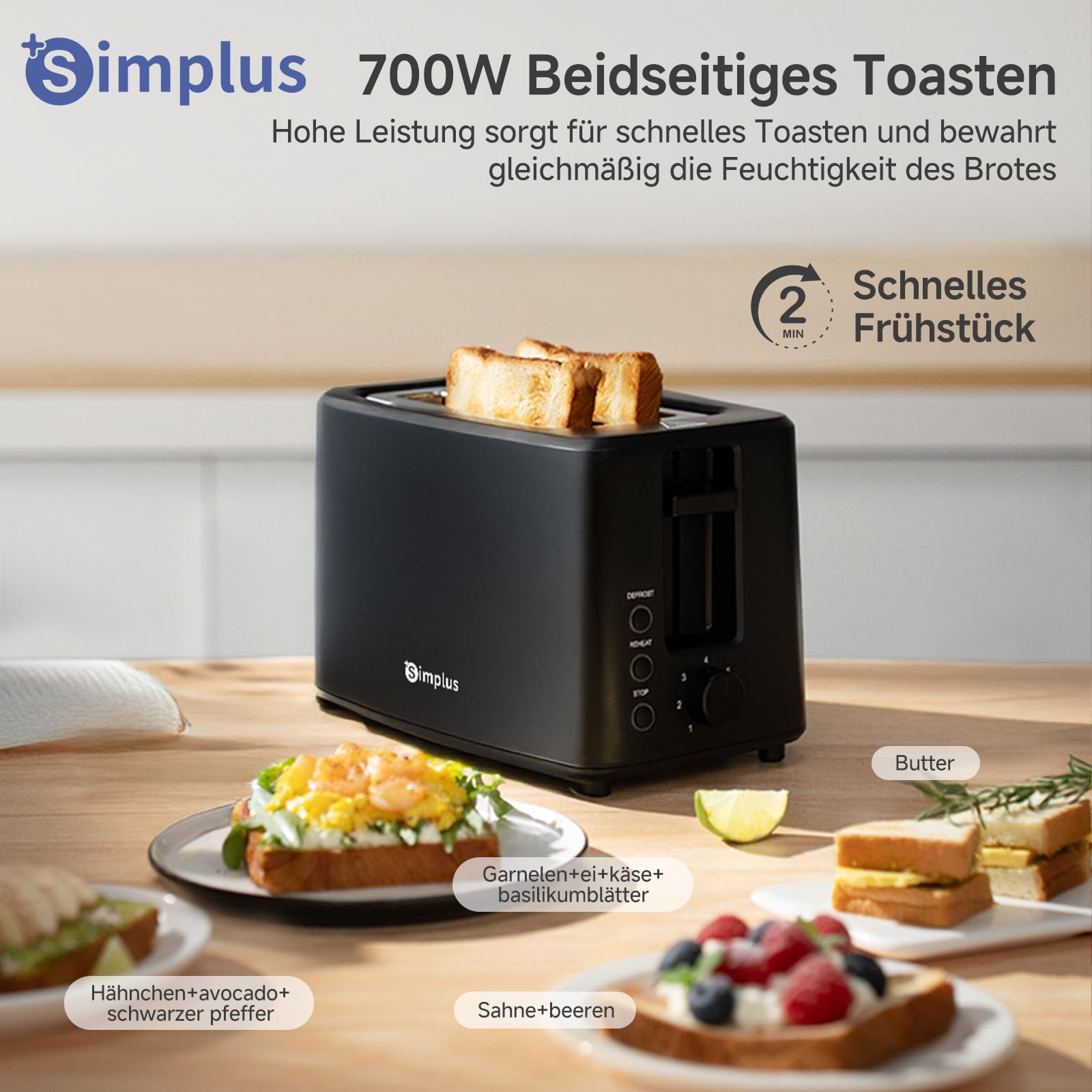 Тостер SIMPLUS DSLU007BK01 Тостер SIMPLUS DSLU007BK01