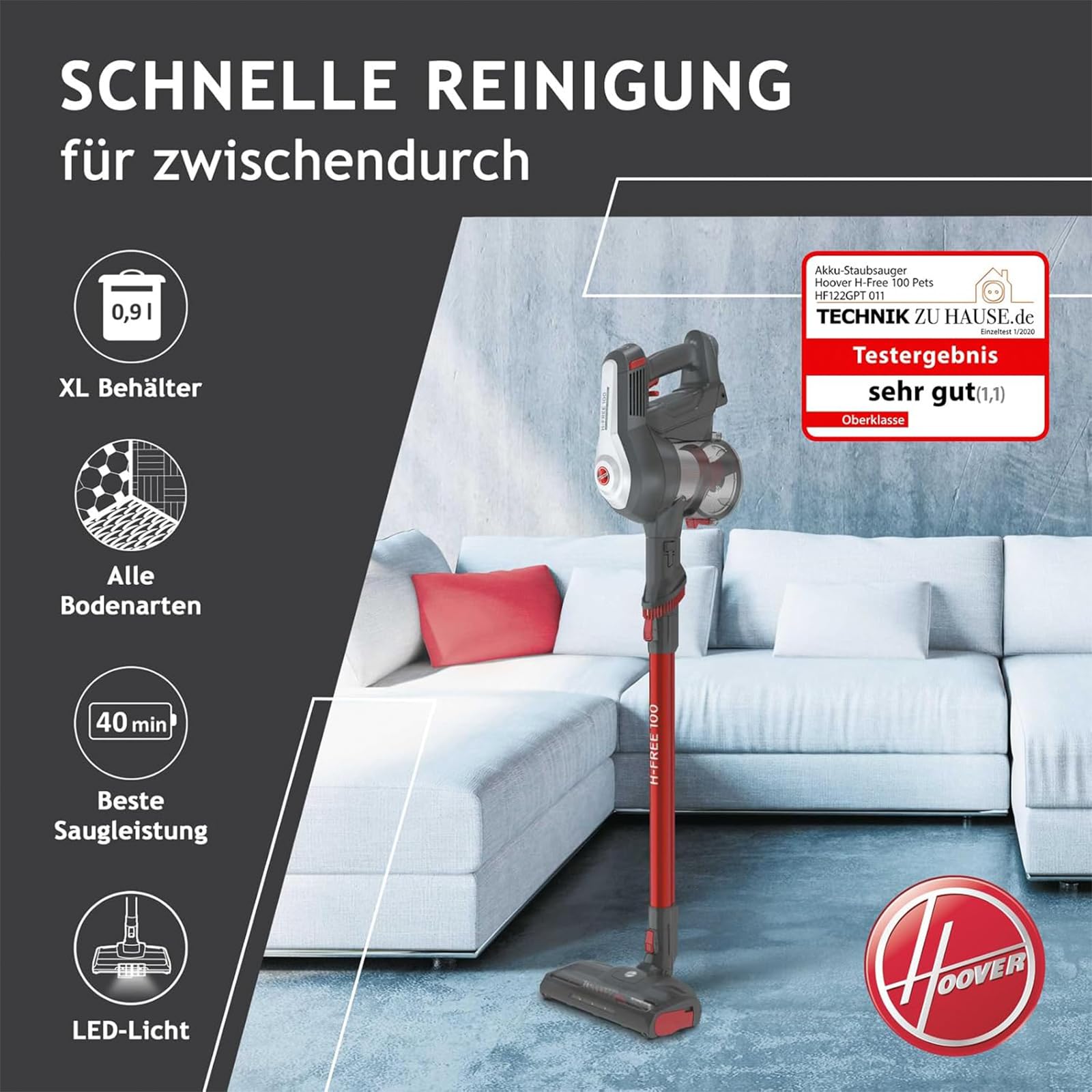 Безжична прахосмукачка Hoover H-FREE 100 HF122GPT Безжична прахосмукачка Hoover H-FREE 100 HF122GPT