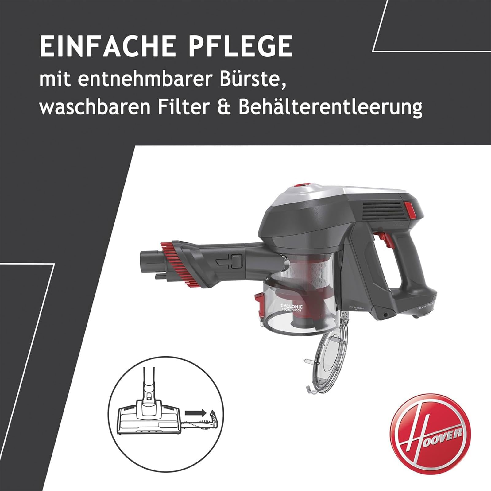 Безжична прахосмукачка Hoover H-FREE 100 HF122GPT Безжична прахосмукачка Hoover H-FREE 100 HF122GPT