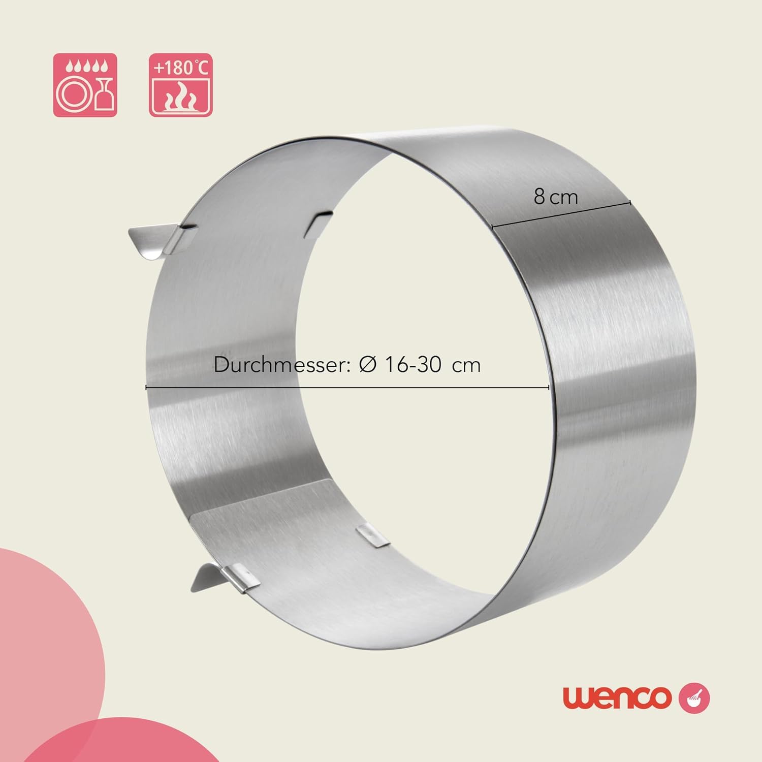 Регулируем ринг за торта Wenco 555005 Регулируем ринг за торта Wenco 555005