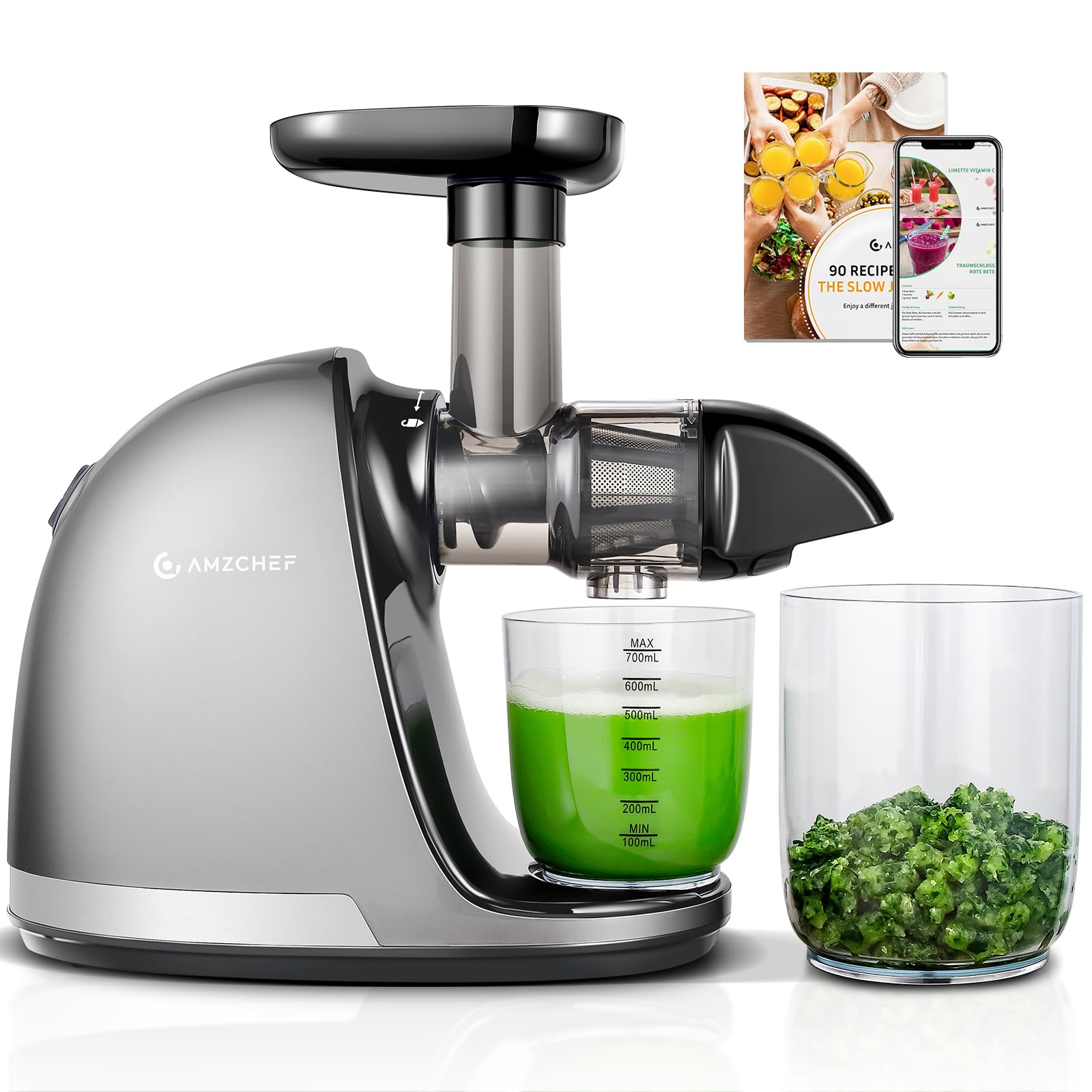 Бавнооборотна сокоизстисквачка AMZCHEF ZM1501 Бавнооборотна сокоизстисквачка AMZCHEF ZM1501