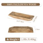 Декоративна дървена купа Hanobe BHCF0875