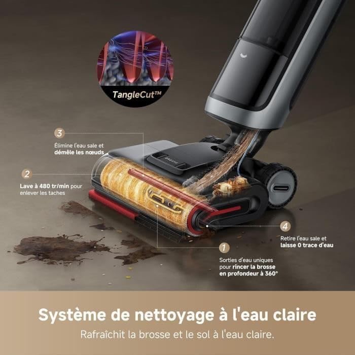 Прахосмукачка за сухо и мокро почистване Dreame H15 Pro Heat HHR48A Прахосмукачка за сухо и мокро почистване Dreame H15 Pro Heat HHR48A