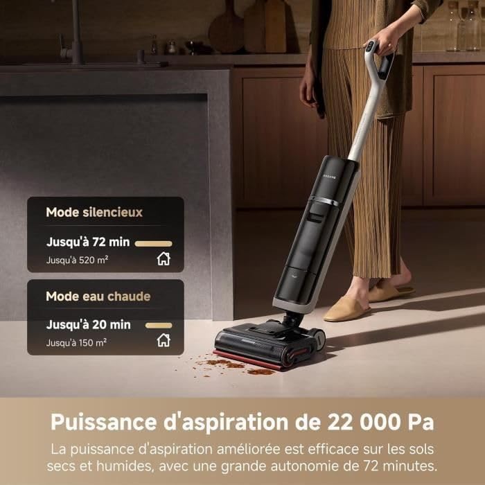 Прахосмукачка за сухо и мокро почистване Dreame H15 Pro Heat HHR48A Прахосмукачка за сухо и мокро почистване Dreame H15 Pro Heat HHR48A